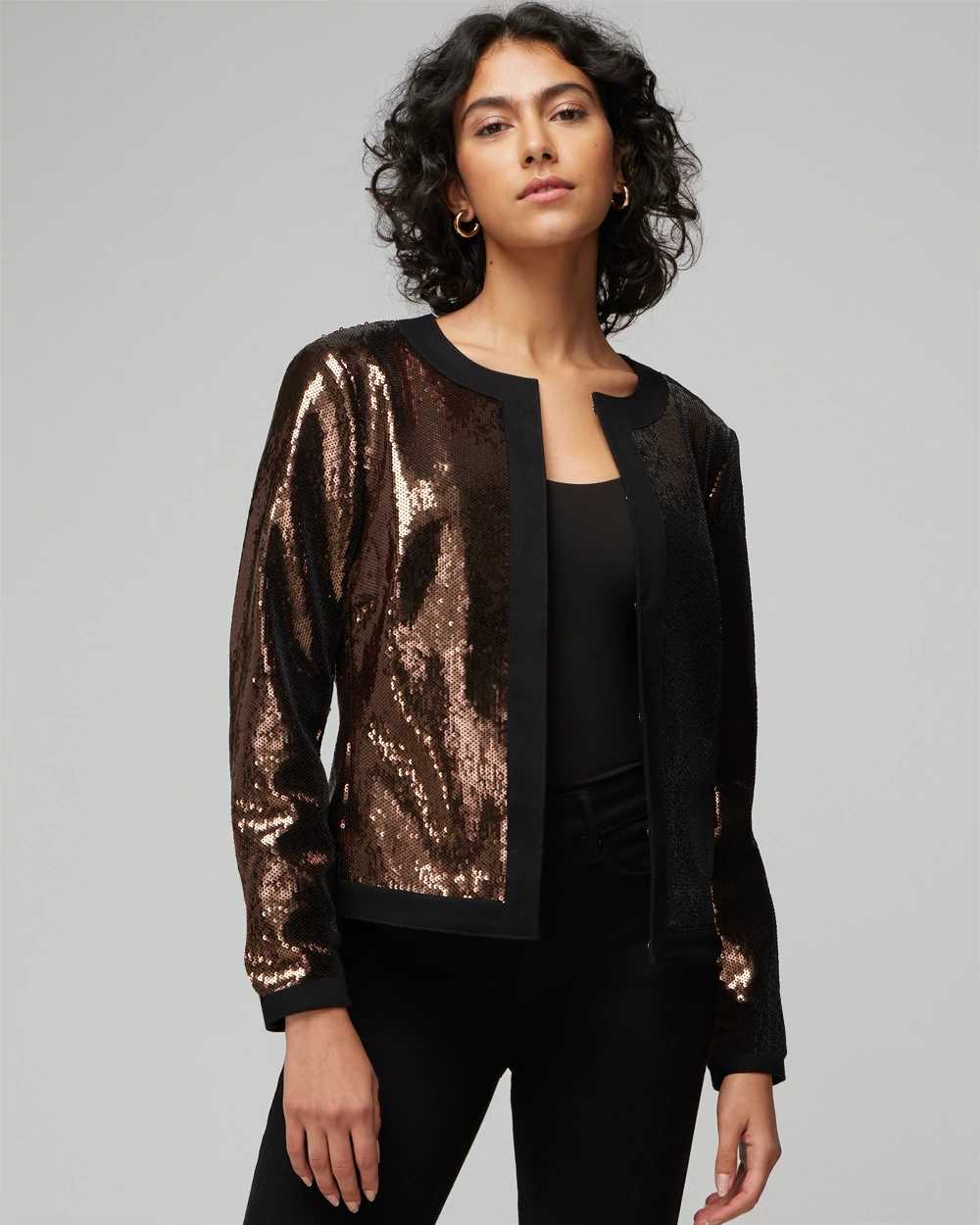 WHBM Sequin Stylist Jacket